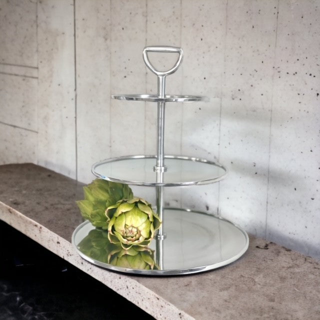 277D - 3 Tier Cake 40Cm Stand Alumn