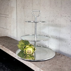 277D - 3 Tier Cake 40Cm Stand Alumn