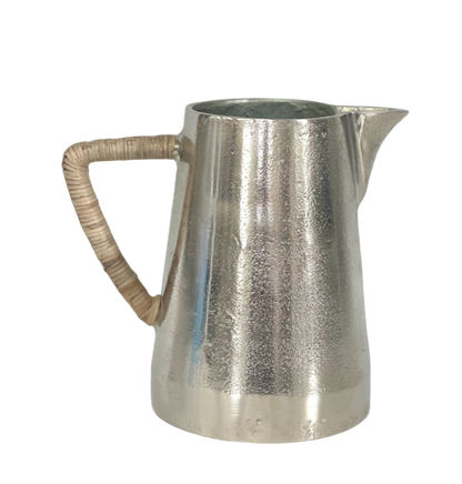 277E - Aluminium Jug W/Rattan Handle 18X13Cm