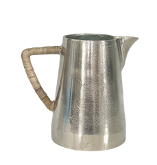 277E - Aluminium Jug W/Rattan Handle 18X13Cm
