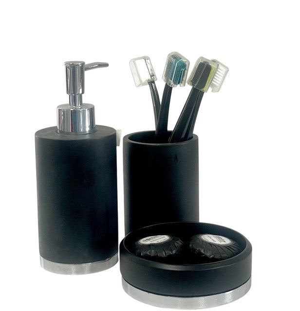 27F - Noir & Chrome Soap Holder