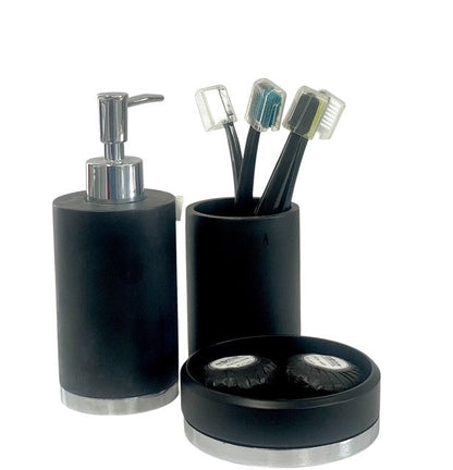 27F - Noir & Chrome Soap Holder