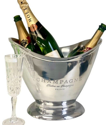 280F - Almn Oval Scoop Front Bucket 35Cm Champagne -Sold Out Again - Due End October