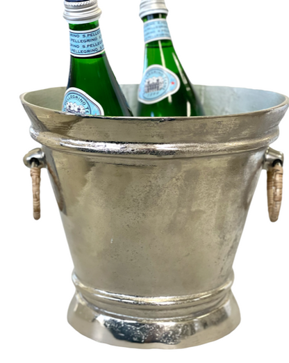 280C - Champagne Bucket Wide W/Rattan Hndls