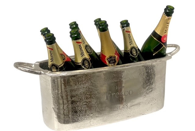 283A Majestic Oval Bucket Vintage Finish: Vino Fresco Logo 48X24X19Cm