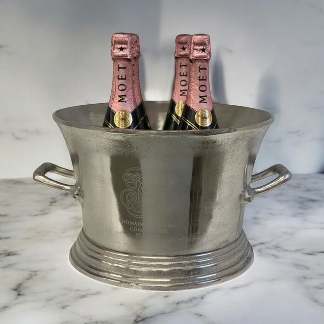 283E Champagne Bucket Natural W/Logo 36X43X24Cm