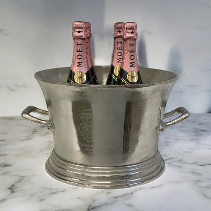 283E Champagne Bucket Natural W/Logo 36X43X24Cm