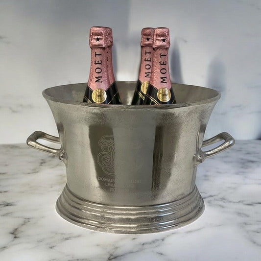 283E Champagne Bucket Natural W/Logo 36X43X24Cm