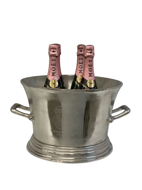 283E Champagne Bucket Natural W/Logo 36X43X24Cm