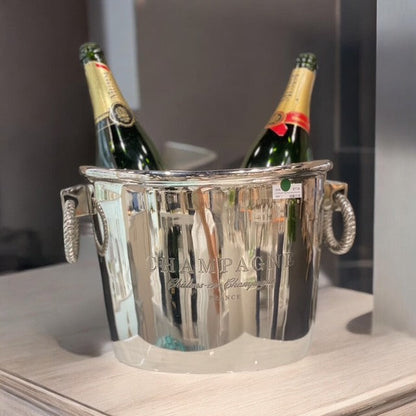 283B Oval Bucket Polished Ring Handle 35X23Cm