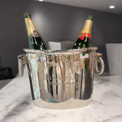 283B Oval Bucket Polished Ring Handle 35X23Cm