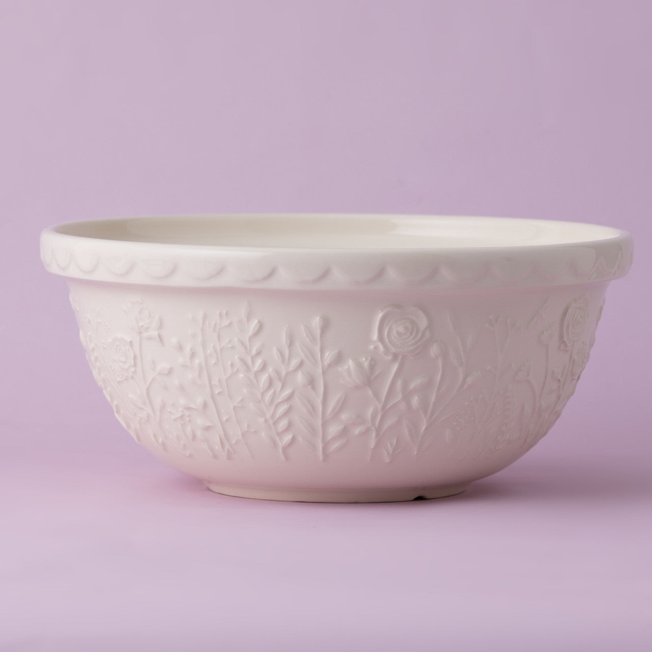 In The Meadow Cream Rose Mixing Bowl, 29cm / 4 Litre