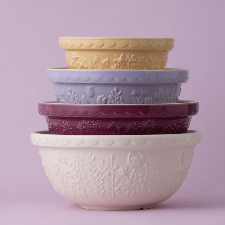 In The Meadow Cream Rose Mixing Bowl, 29cm / 4 Litre