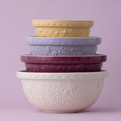 In The Meadow Cream Rose Mixing Bowl, 29cm / 4 Litre