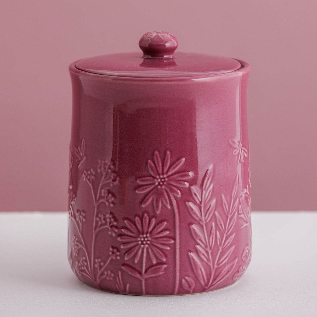 In The Meadow Purple Storage Jar, 18 x 13cm / 1.85