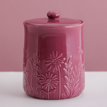 In The Meadow Purple Storage Jar, 18 x 13cm / 1.85