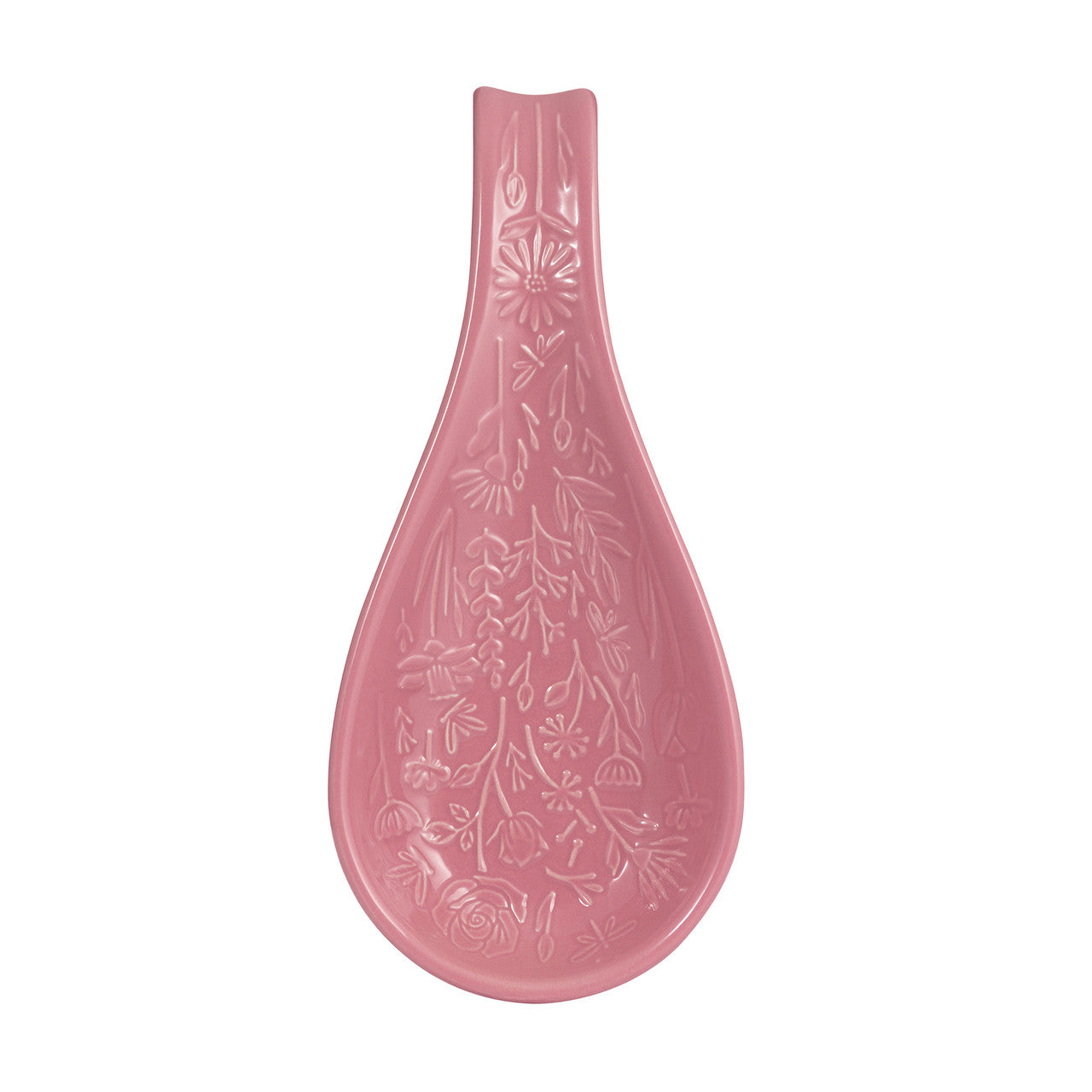 In The Meadow Pink Spoon Rest, 27 x 12 x 3.8cm