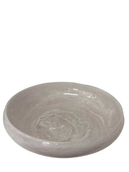 29J Resin Salad Bowl:Alabaster 34Cmx8Cm