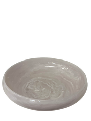 29J Resin Salad Bowl:Alabaster 34Cmx8Cm