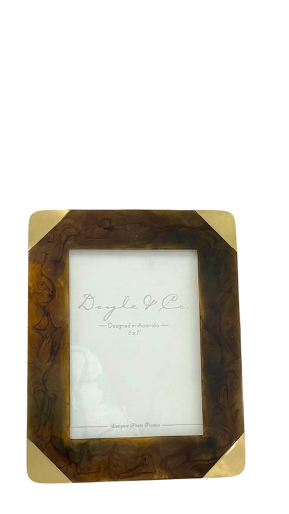 29S - Tortoise Shell Resin Frame 5X7"