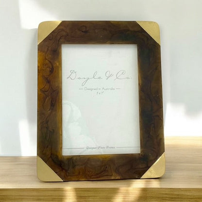 29S - Tortoise Shell Resin Frame 5X7"