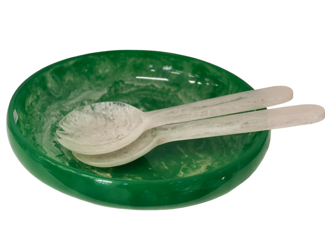 29G - Resin Salad Bowl:Vivid Apple 36Cmx8Cm