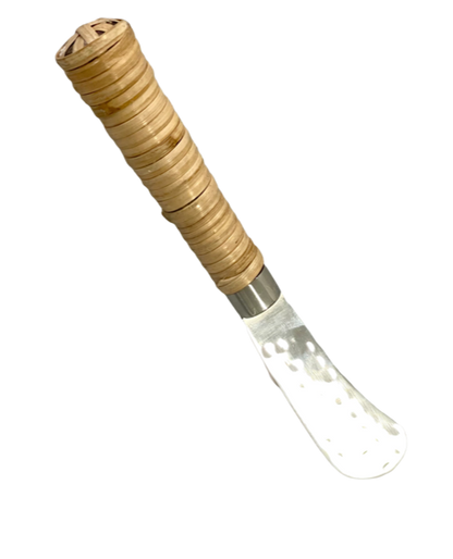 29C - Hammered S/Stl Wrap Hndl Set Of 2 Spread