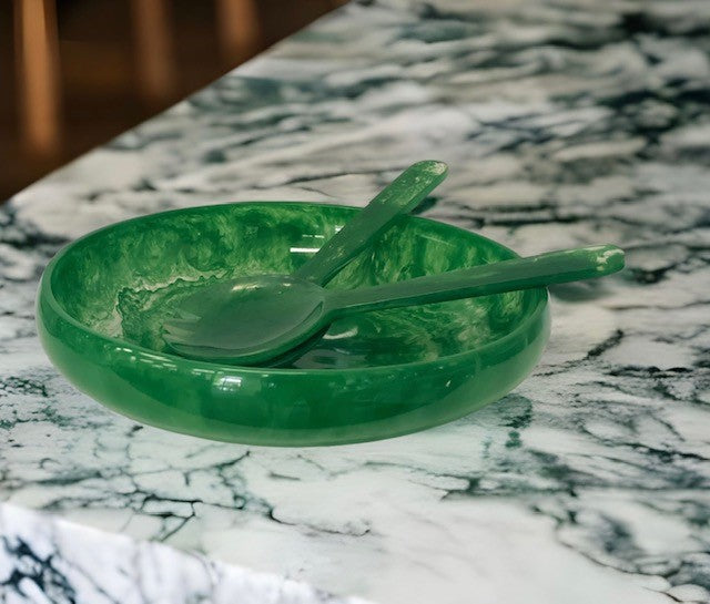29G - Resin Salad Bowl:Vivid Apple 36Cmx8Cm