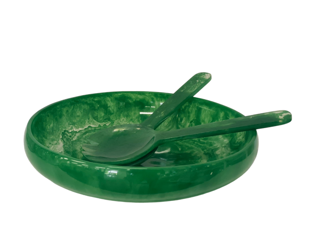 29G - Resin Salad Bowl:Vivid Apple 36Cmx8Cm