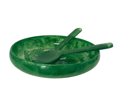 29G - Resin Salad Bowl:Vivid Apple 36Cmx8Cm