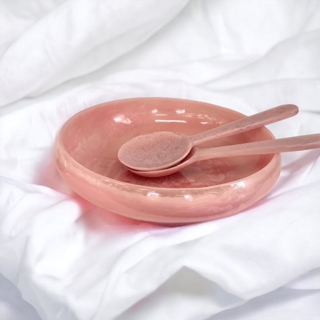 29M - Resin Salad Servers : Pink