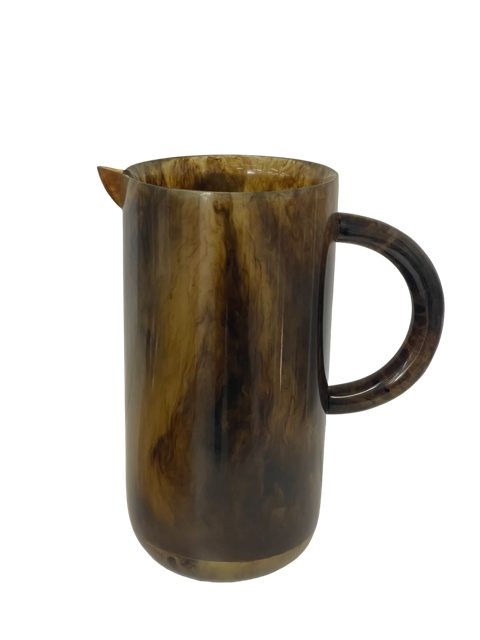 29Q - Resin Tortoise Shell Jug 27Cmhx22W