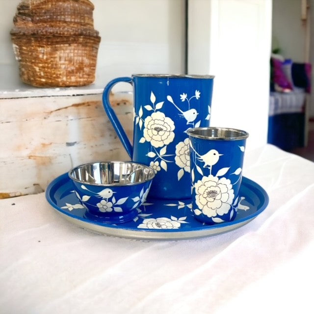 300U - Blue Bird Jug / Pitcher 20X17