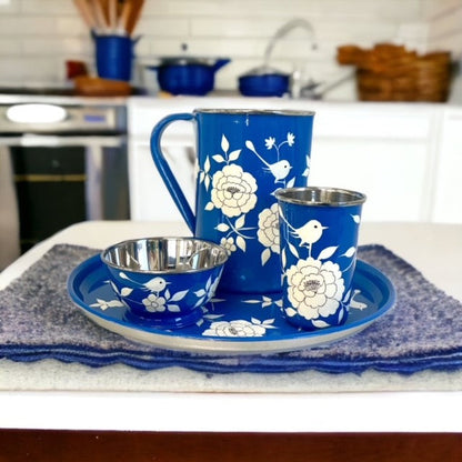 300U - Blue Bird Jug / Pitcher 20X17