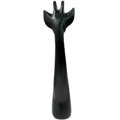Handcrafted Black Giraffe Ornament 11x11x49cm
