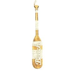 Handcrafted Beach Paddle Wall Art 10x2x60cm