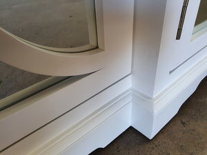 Keats Sideboard White with Mirror Backing