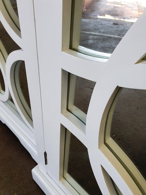 Keats Sideboard White with Mirror Backing