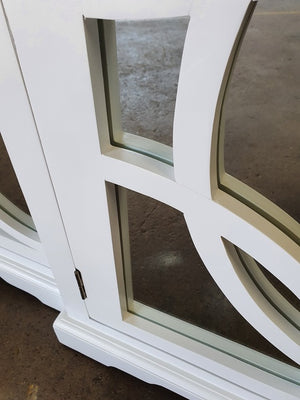 Keats Sideboard White with Mirror Backing