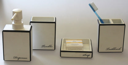 27C - Coco Creme Avec Bord Noir Toothbrush Hld