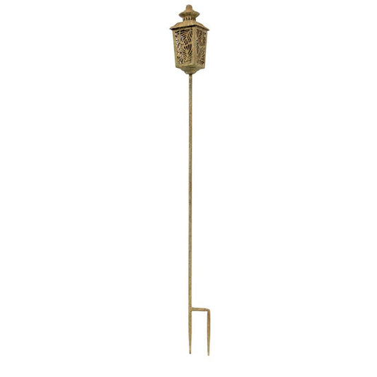 Vintage Style Garden Lantern Candle-Holder Stake 10.5x10.5x120cm