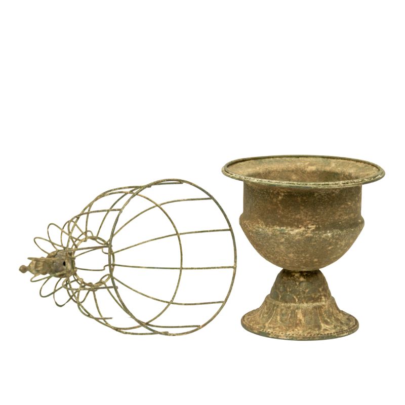 Vintage Style Elaborate Tall Cloche 22x22x61cm