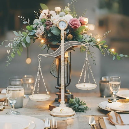 French Provincial Decorative Scale/Pillar Candleholder 40x13x58cm