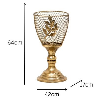Lustre 'Goblet' Candleholder 12x12x23cm