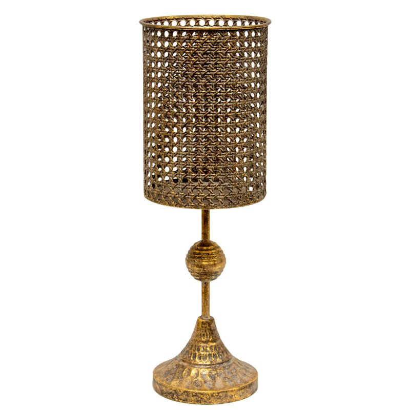 Lustre Tall Stemmed Pillar Candleholder 15.5x15.5x45cm