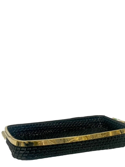 380A - St Barts Black And Gold Tray 44X27X8