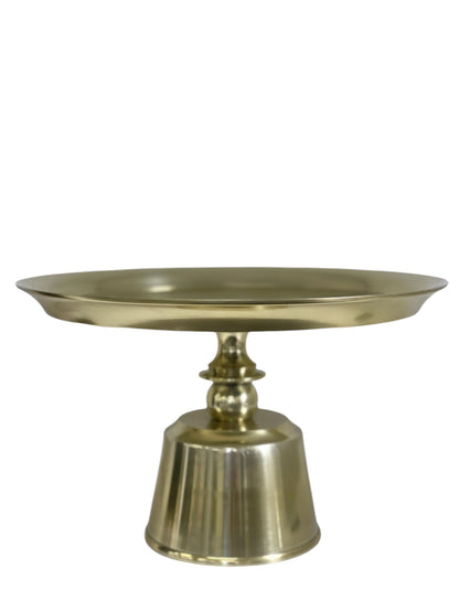390U Gold Sculptured Pedestal Fruit/Cake Stand