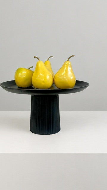 390W Black Munro Cake/Fruit Stand Ridged 39X22