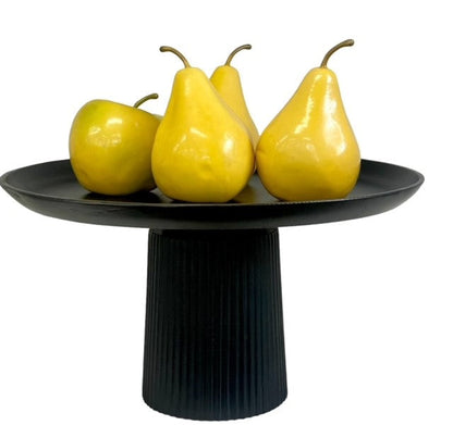 390W Black Munro Cake/Fruit Stand Ridged 39X22