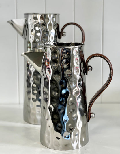390C - Lrg Bolt Hmrd Jug Brown Leathr 2.5L 33Cm